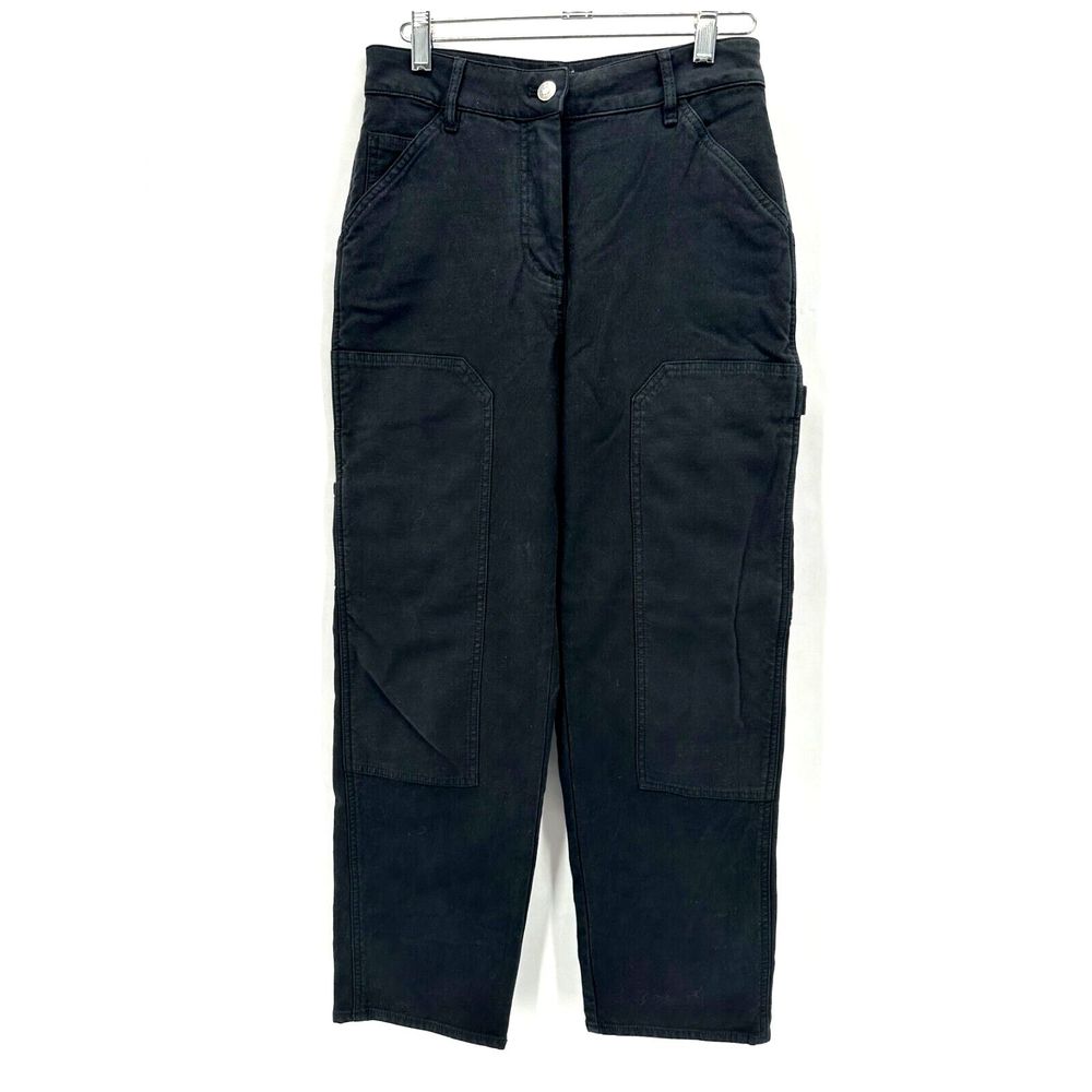 Aritzia Black Straight-Leg Utility Pants